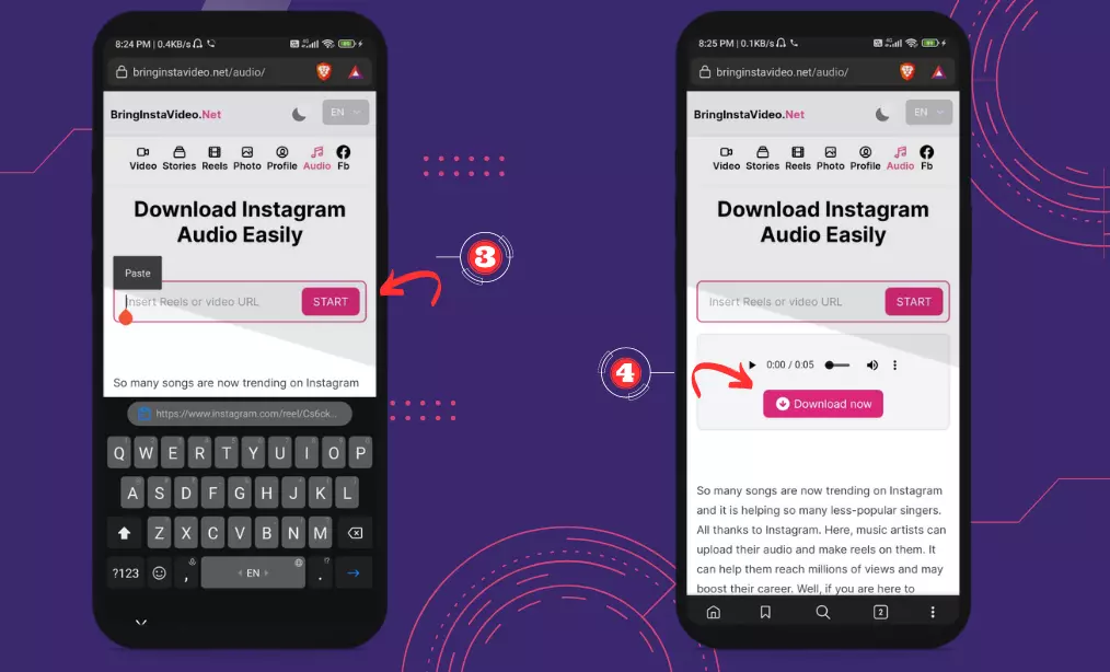 Download Instagram Audio Easily guide